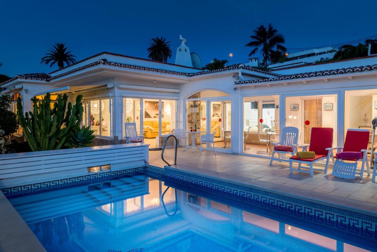 Relaxing Villa Heated Pool Luxurious Views Massage Santa Úrsula Dış mekan fotoğraf