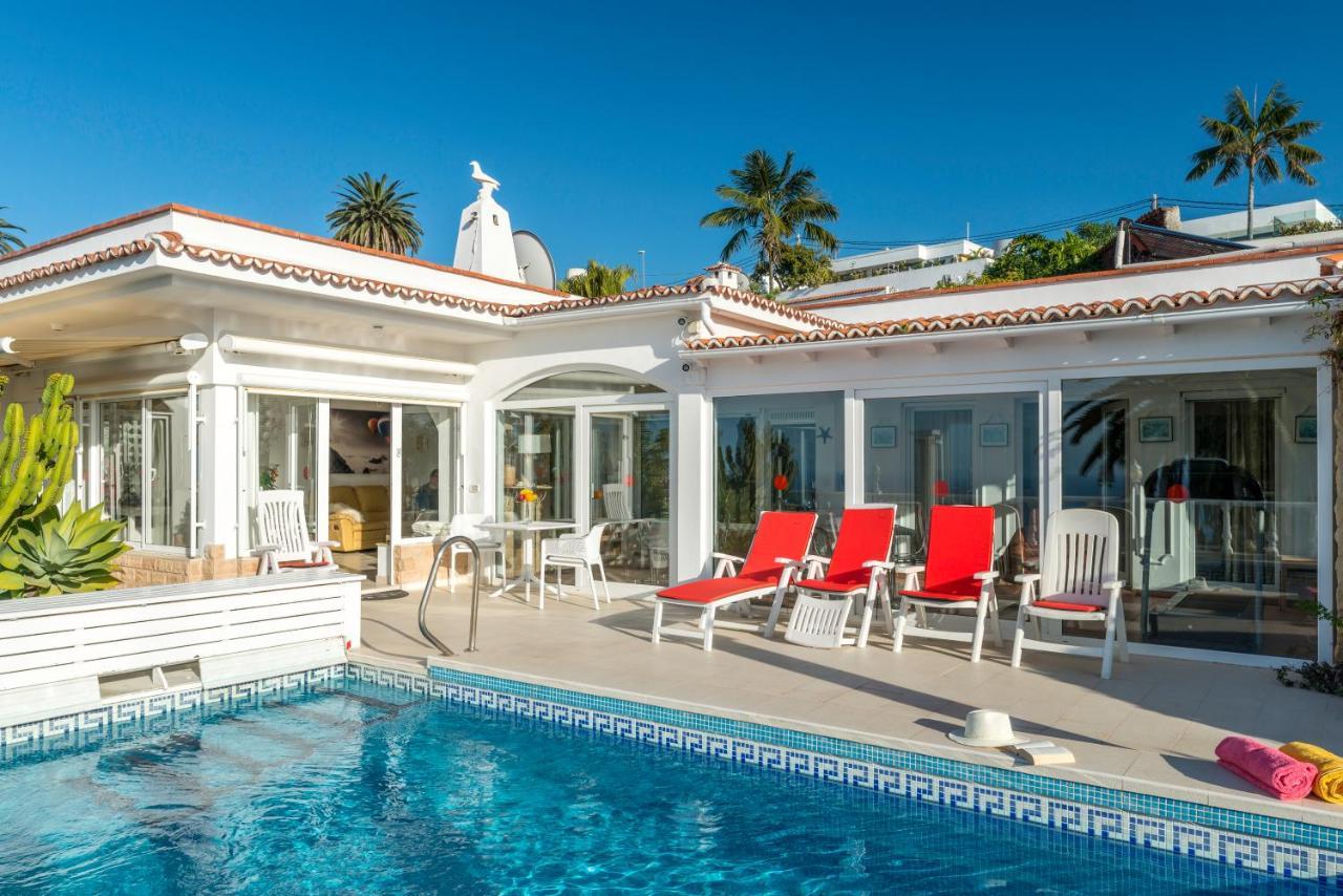 Relaxing Villa Heated Pool Luxurious Views Massage Santa Úrsula Dış mekan fotoğraf